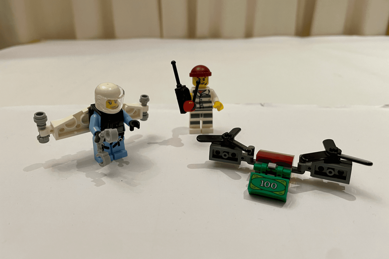 Sky Police Jetpack Arrest