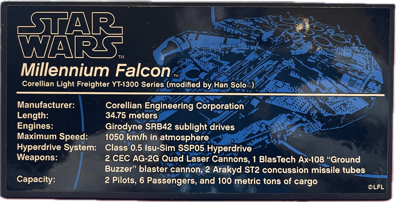 UCS Millennium Falcon - Construction Detail